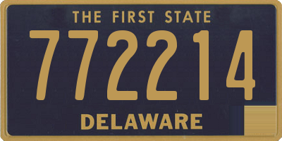 DE license plate 772214