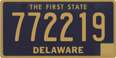 DE license plate 772219