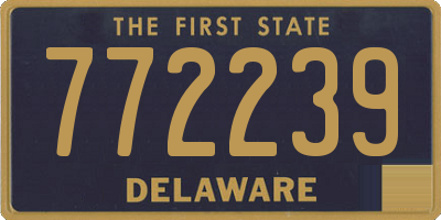 DE license plate 772239