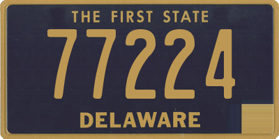 DE license plate 77224