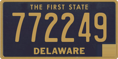 DE license plate 772249