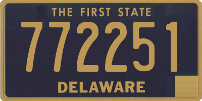 DE license plate 772251