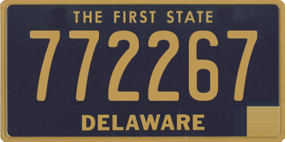 DE license plate 772267