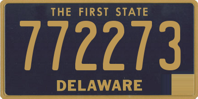 DE license plate 772273