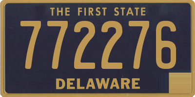 DE license plate 772276