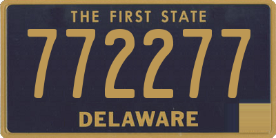 DE license plate 772277