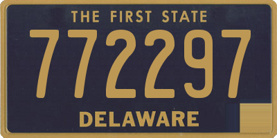 DE license plate 772297