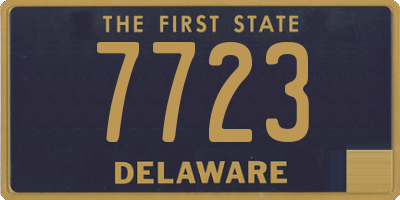 DE license plate 7723