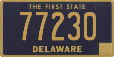 DE license plate 77230