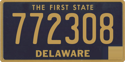 DE license plate 772308