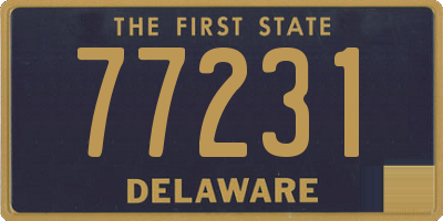 DE license plate 77231