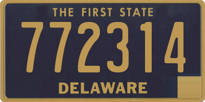 DE license plate 772314