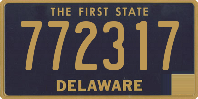 DE license plate 772317