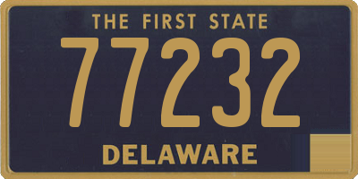 DE license plate 77232