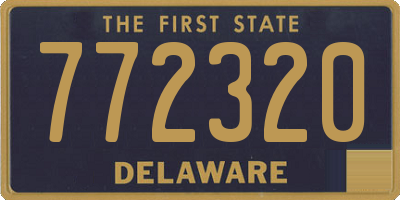 DE license plate 772320
