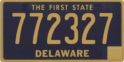 DE license plate 772327