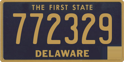 DE license plate 772329