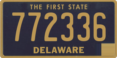 DE license plate 772336