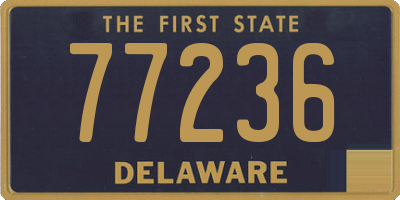 DE license plate 77236