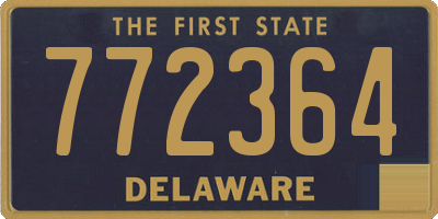 DE license plate 772364
