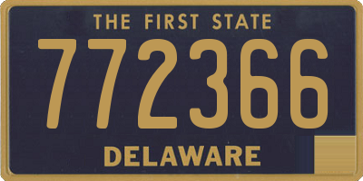 DE license plate 772366