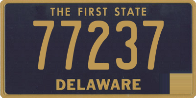 DE license plate 77237