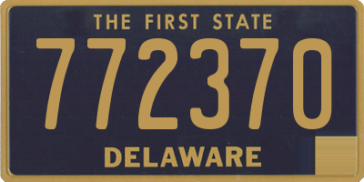 DE license plate 772370