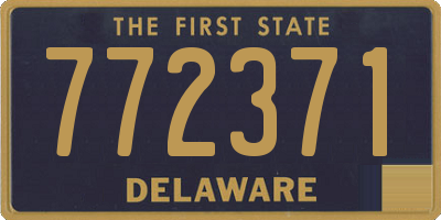 DE license plate 772371