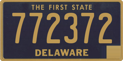 DE license plate 772372