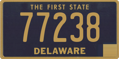 DE license plate 77238