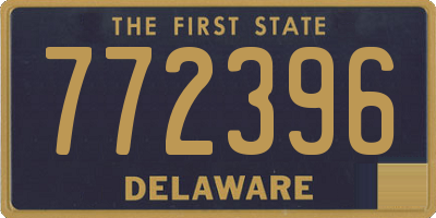 DE license plate 772396