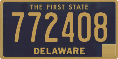 DE license plate 772408