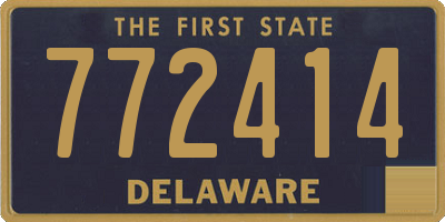 DE license plate 772414