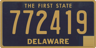 DE license plate 772419