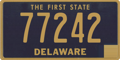 DE license plate 77242