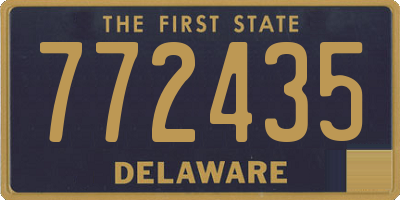 DE license plate 772435