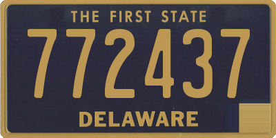 DE license plate 772437