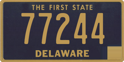 DE license plate 77244