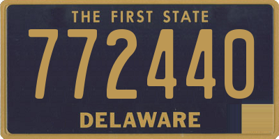DE license plate 772440