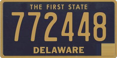 DE license plate 772448