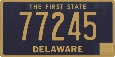 DE license plate 77245