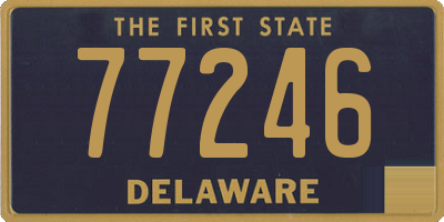 DE license plate 77246
