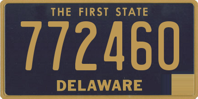 DE license plate 772460