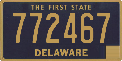 DE license plate 772467