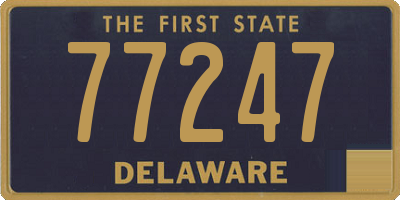 DE license plate 77247