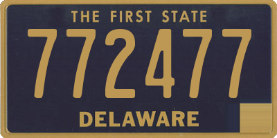 DE license plate 772477