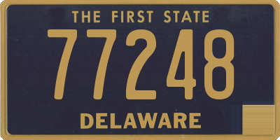 DE license plate 77248