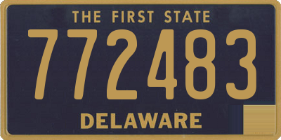 DE license plate 772483