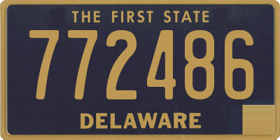 DE license plate 772486