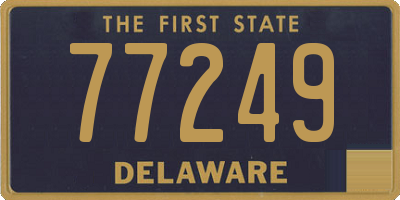 DE license plate 77249